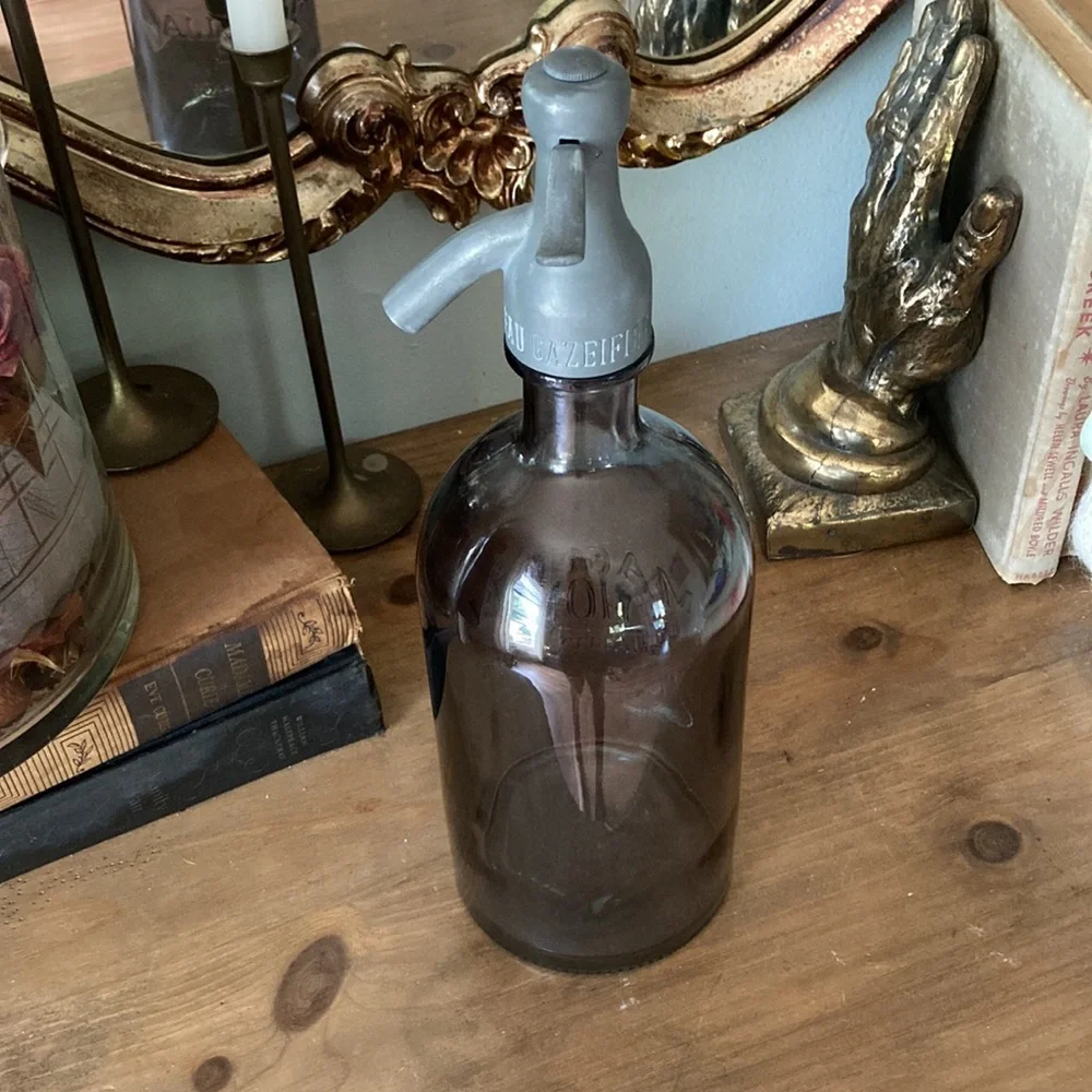 MAGNOLIA HOME Vintage Glass Seltzer Bottle - Picture 5 of 6